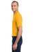 Jerzees 437M/437/437MSR Mens SpotShield Stain Resistant Short Sleeve Polo Shirt Gold Model Side