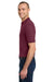 Jerzees 437M/437/437MSR Mens SpotShield Stain Resistant Short Sleeve Polo Shirt Maroon Model Side