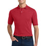 Jerzees Mens SpotShield Stain Resistant Short Sleeve Polo Shirt - True Red