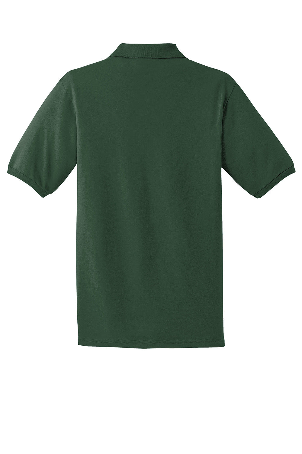 Jerzees 437M/437/437MSR Mens SpotShield Stain Resistant Short Sleeve Polo Shirt Forest Green Flat Back