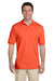 Jerzees 437M/437/437MSR Mens SpotShield Stain Resistant Short Sleeve Polo Shirt Burnt Orange Model Front