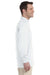 Jerzees 437ML/437MLR Mens SpotShield Stain Resistant Long Sleeve Polo Shirt White Model Side