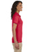 Jerzees 437W/437WR Womens SpotShield Stain Resistant Short Sleeve Polo Shirt True Red Model Side