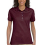 Jerzees Womens SpotShield Stain Resistant Short Sleeve Polo Shirt - Maroon