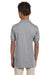 Jerzees 437Y/437YR Youth SpotShield Stain Resistant Short Sleeve Polo Shirt Oxford Grey Model Back