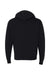 Independent Trading Co. PRM90HTZ Mens French Terry Full Zip Hooded Sweatshirt Hoodie Black Flat Back