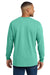 Comfort Colors 4410/C4410 Mens Long Sleeve Crewneck T-Shirt w/ Pocket Chalky Mint Green Model Back