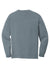 Comfort Colors 4410/C4410 Mens Long Sleeve Crewneck T-Shirt w/ Pocket Granite Grey Flat Back