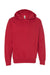 Independent Trading Co. SS4500 Mens Hooded Sweatshirt Hoodie Red Flat Front
