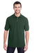 Jerzees 443MR/443M Mens Short Sleeve Polo Shirt Forest Green Model Front