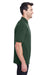 Jerzees 443MR/443M Mens Short Sleeve Polo Shirt Forest Green Model Side