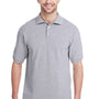 Jerzees Mens Short Sleeve Polo Shirt - Heather Grey