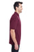 Jerzees 443MR/443M Mens Short Sleeve Polo Shirt Maroon Model Side