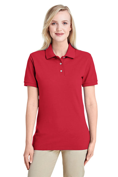 Jerzees 443WR/443W Womens Short Sleeve Polo Shirt True Red Model Front