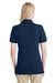 Jerzees 443WR/443W Womens Short Sleeve Polo Shirt Navy Blue Model Back