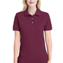 Jerzees Womens Short Sleeve Polo Shirt - Maroon