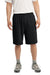 Sport-Tek ST310 Mens Jersey Knit Shorts w/ Pockets Black Model Front