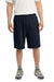 Sport-Tek ST310 Mens Jersey Knit Shorts w/ Pockets True Navy Blue Model Front