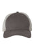 Sportsman 3100 Mens Contrast Stitch Mesh Back Hat Charcoal Grey/Stone Flat Front