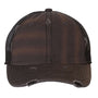 Sportsman Mens Bounty Dirty Washed Mesh Back Adjustable Hat - Charcoal Grey/Black - NEW