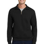 Jerzees Mens Super Sweats NuBlend Pill Resistant Fleece 1/4 Zip Sweatshirt - Black