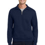 Jerzees Mens Super Sweats NuBlend Pill Resistant Fleece 1/4 Zip Sweatshirt - Navy Blue