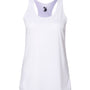 Badger Womens B-Core Moisture Wicking Racerback Tank Top - White - NEW