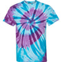 Dyenomite Mens Typhoon Tie Dyed Short Sleeve Crewneck T-Shirt - Tahiti - NEW