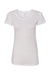 Bella + Canvas BC8413/B8413/8413 Womens Short Sleeve Crewneck T-Shirt Solid White Flat Front