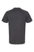 Bella + Canvas 3201 Mens CVC Raglan Short Sleeve Crewneck T-Shirt Heather Dark Grey Flat Back