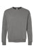 Bella + Canvas BC3945/3945 Mens Fleece Crewneck Sweatshirt Heather Deep Grey Flat Front