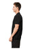 Next Level 4600 Mens Eco Short Sleeve Crewneck T-Shirt Heather Black Model Side