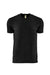 Next Level 4600 Mens Eco Short Sleeve Crewneck T-Shirt Heather Black Flat Front