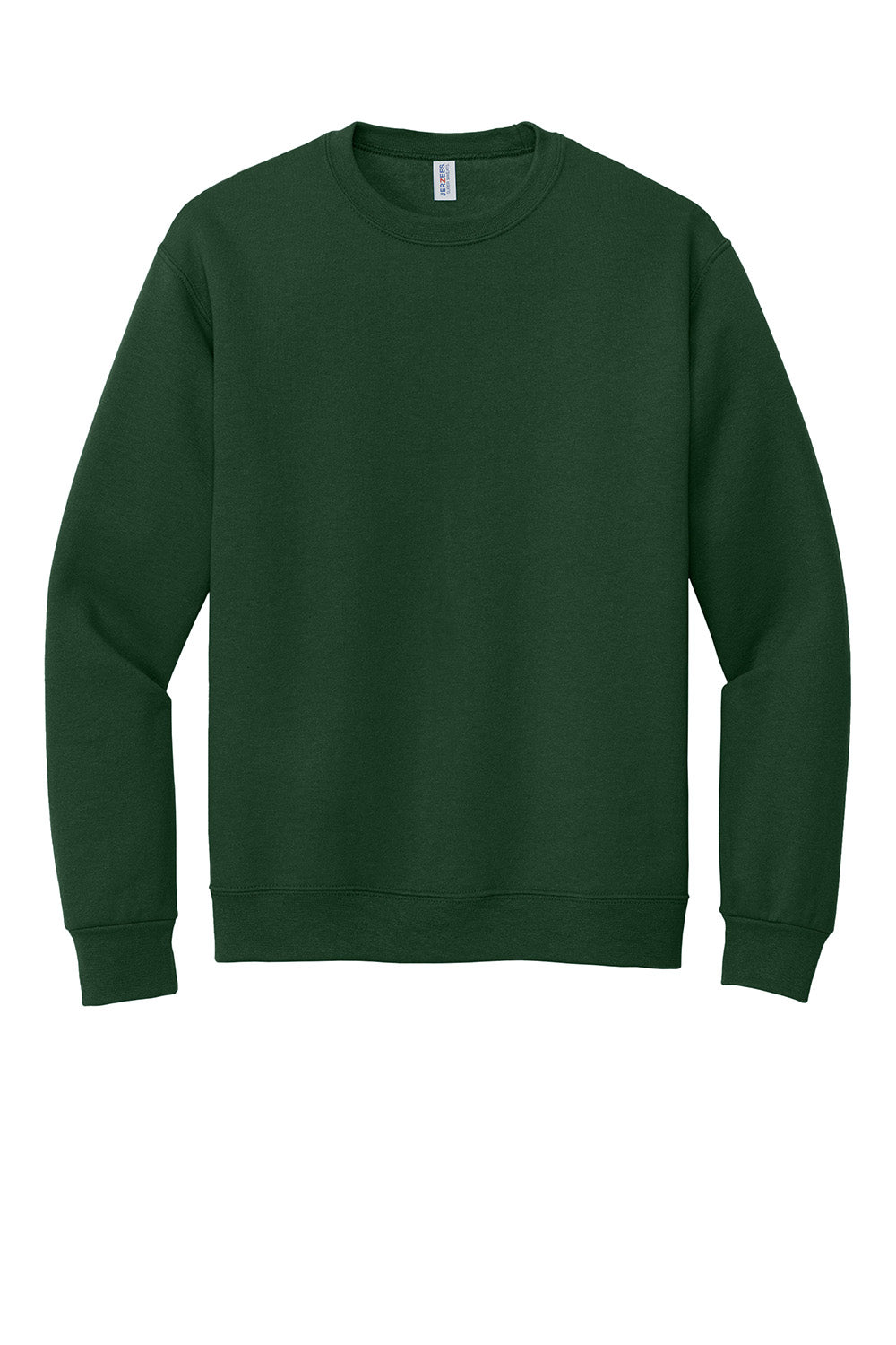 Jerzees 4662M/4662/4662MR Mens Super Sweats NuBlend Pill Resistant Fleece Crewneck Sweatshirt Forest Green Flat Front