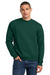 Jerzees 4662M/4662/4662MR Mens Super Sweats NuBlend Pill Resistant Fleece Crewneck Sweatshirt Forest Green Model Front