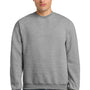 Jerzees Mens Super Sweats NuBlend Pill Resistant Fleece Crewneck Sweatshirt - Oxford Grey