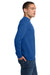 Jerzees 4662M/4662/4662MR Mens Super Sweats NuBlend Pill Resistant Fleece Crewneck Sweatshirt Royal Blue Model Side