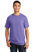 Port & Company PC099 Mens Beach Wash Short Sleeve Crewneck T-Shirt Amethyst Purple Model Front