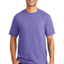 Port & Company Mens Beach Wash Short Sleeve Crewneck T-Shirt - Amethyst Purple