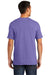 Port & Company PC099 Mens Beach Wash Short Sleeve Crewneck T-Shirt Amethyst Purple Model Back