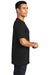 Port & Company PC099 Mens Beach Wash Short Sleeve Crewneck T-Shirt Black Model Side