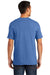 Port & Company PC099 Mens Beach Wash Short Sleeve Crewneck T-Shirt Blue Moon Model Back