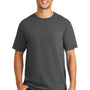 Port & Company Mens Beach Wash Short Sleeve Crewneck T-Shirt - Coal Grey