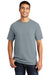 Port & Company PC099 Mens Beach Wash Short Sleeve Crewneck T-Shirt Dove Grey Model Front