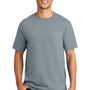 Port & Company Mens Beach Wash Short Sleeve Crewneck T-Shirt - Dove Grey