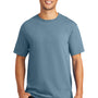 Port & Company Mens Beach Wash Short Sleeve Crewneck T-Shirt - Mist Blue