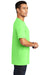 Port & Company PC099 Mens Beach Wash Short Sleeve Crewneck T-Shirt Neon Green Model Side