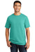 Port & Company PC099 Mens Beach Wash Short Sleeve Crewneck T-Shirt Peacock Green Model Front