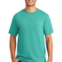 Port & Company Mens Beach Wash Short Sleeve Crewneck T-Shirt - Peacock Green