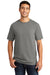 Port & Company PC099 Mens Beach Wash Short Sleeve Crewneck T-Shirt Pewter Grey Model Front